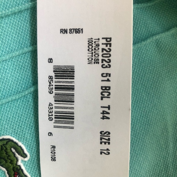 Pristine soft teal scalloped hem detailed placket - Picture 5 of 7